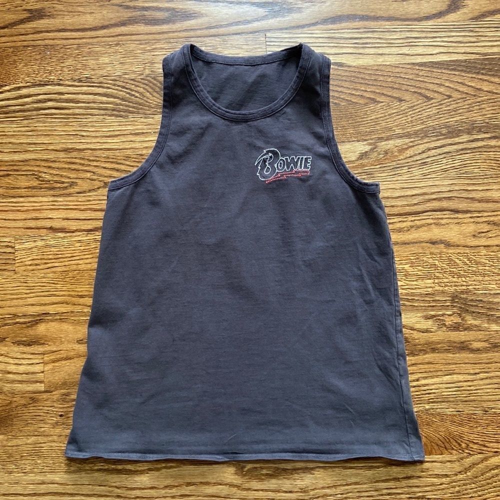 𝅺Chaser David Bowie Racerback Tank Medium, Retro‎ Rocker Indie Edgy 90’s Grunge